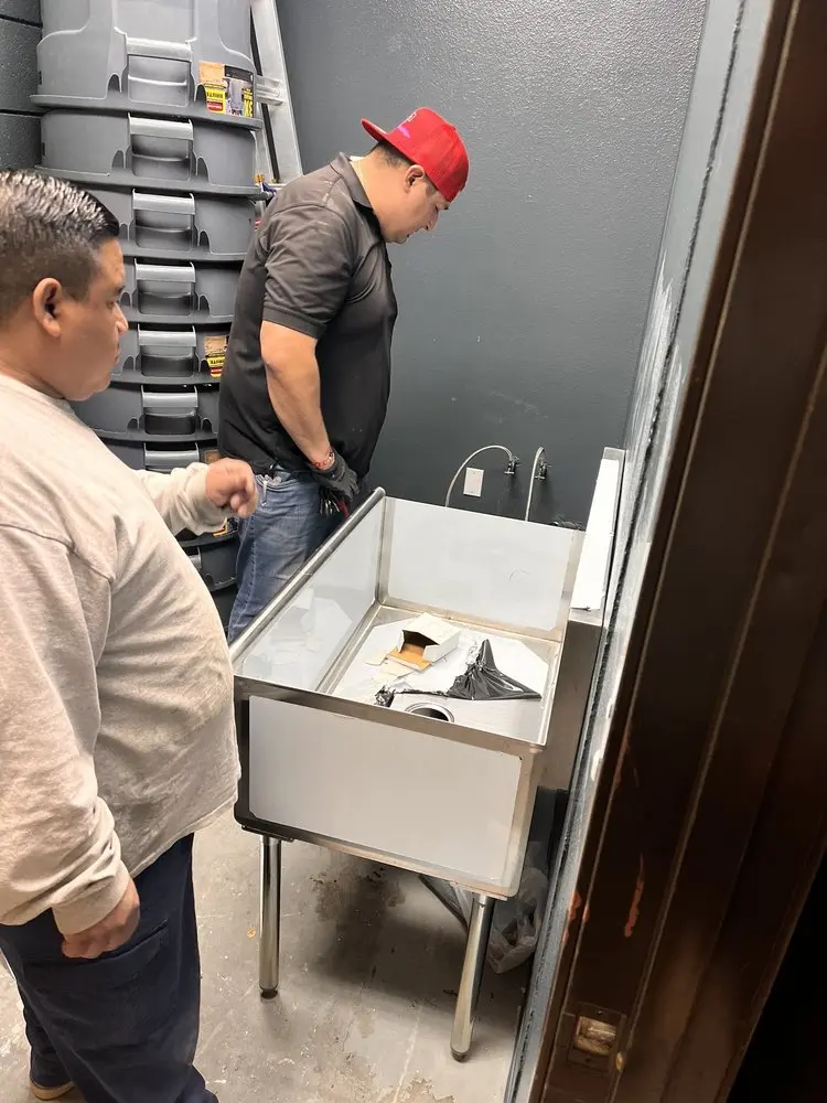 Commercial plumbing and sink installation in RANDCO